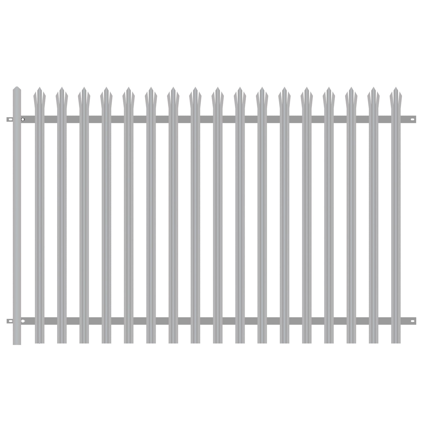 D Section Palisade Fencing Kit